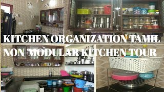 Non-modular kitchen  Organization/My sister's Kitchen Tour/Ideas & Tips