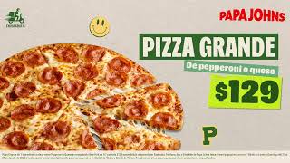 Papa Johns - Pizza grande por $129 - Envío gratis