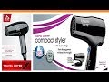Jinri-031 Professional Hair Dryer Tourmaline Ceramic Folding Handle Travel Hair Blow Dryer Dual Voltage Low Noise Hair Dryer E