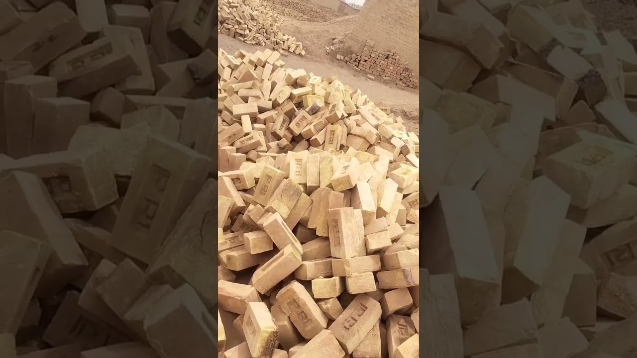 fresh and beautiful hand made bricks