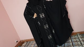 Abaya Designs - Black & White Queen Pearls Abaya Queen Trends Abaya Arabic Hijab