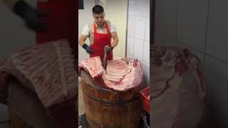 #My knife cuts bones @Cut bones and separate meat#authentic #food #farmanimalct #1million