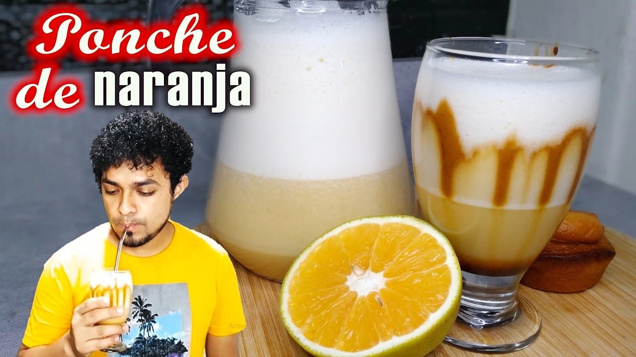 Cómo hacer PONCHE de naranja - Fácil y rápido