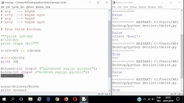 #8 Python3 / Koşullu Durumlar / if, if-else