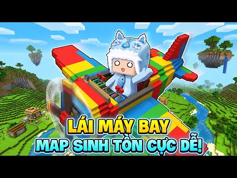 Máy Bay Siêu Xịn Trong Sinh Tồn Mini World Cực Dễ Lái | Meowpeo Mini World