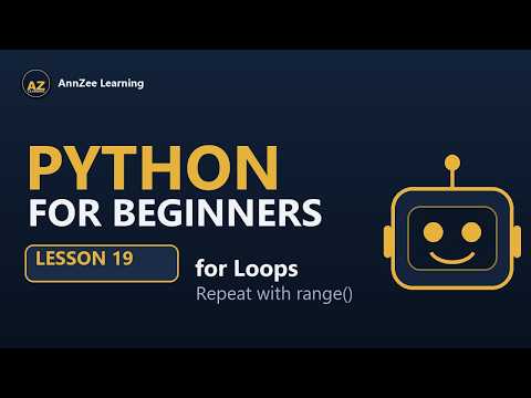 Python for Beginners #19 | for Loops & range() Explained