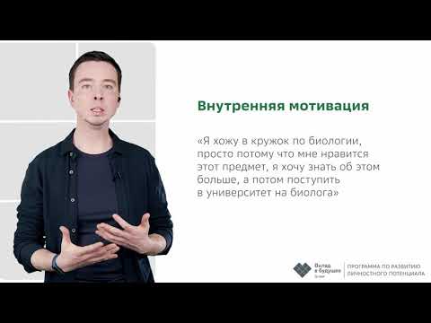 Внутренняя и внешняя мотивация. Диагностика личностного потенциала