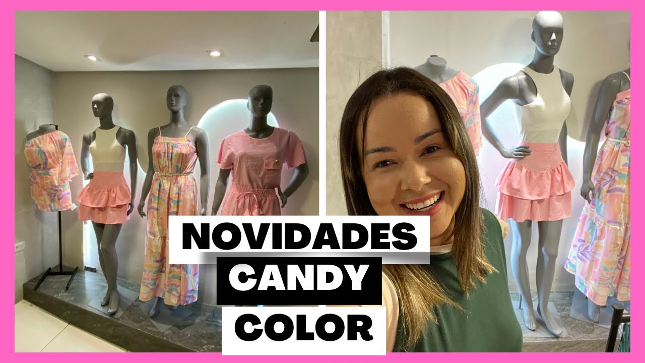 Moda Candy Novidades CANDY COLOR / moda center Santa Cruz #modafeminina#candycolor ...