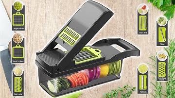 MULTIFUNCTION VEGETABLE CUTTER SLICER CHOPPER AND GRATER 12 in 1