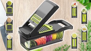 MULTIFUNCTION VEGETABLE CUTTER SLICER CHOPPER AND GRATER 12 in 1
