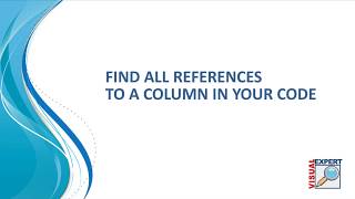 How to Find References to a Column with Visual Expert for PowerBuilder Code