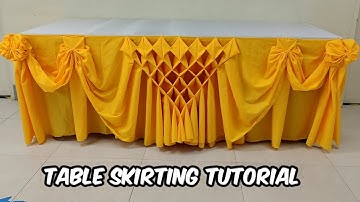 DIAMOND DESIGN TABLE SKIRTING TUTORIAL FULL VIDEO TUTORIAL