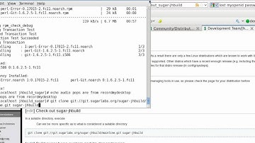 fedora11 linux building sugar with jhbuild
