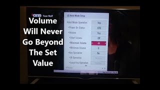 How To Limit The Maximum Volume On LG TV