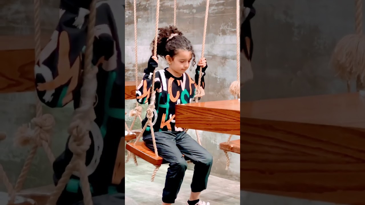 Swing chair in restaurant 