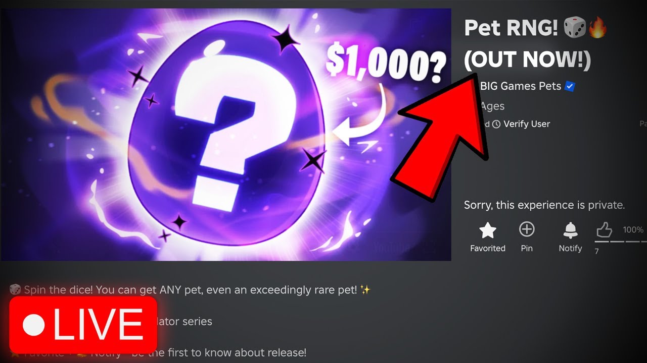 🔴PET RNG COMING OUT TODAY?? - YouTube