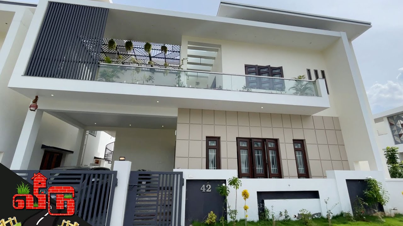 வீடுண்ணா இப்படி கட்டணும்!! அசத்தலான 3BHK Duplex வீடு |Stunning Interior & Balcony Garden | Veedu 426