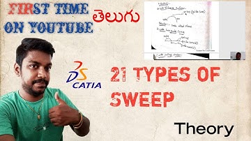 (తేలుగు) Catia v5 Theoretical Explain of 21 sweep commands Catia Notes CAD LOVE TELUGU #learnwithdp