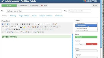How to make a new article Joomla 3. Quickie