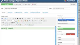 How to make a new article Joomla 3. Quickie