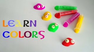 Learn Colors Clay Slime Funny Flubbers
