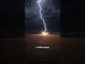Lightning leaves a glass tube in the sand