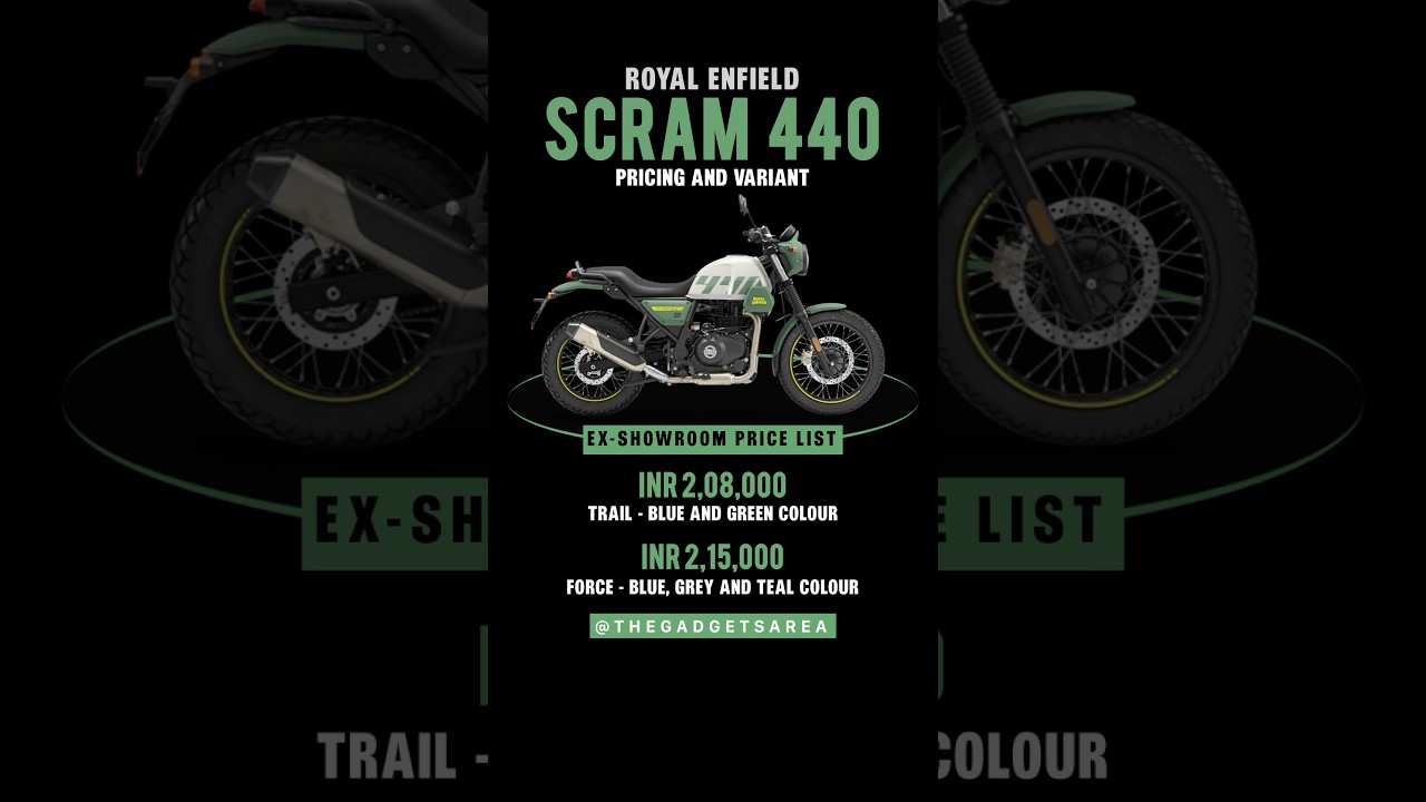 Royal Enfield Scram 440 Price & Variant Explained 