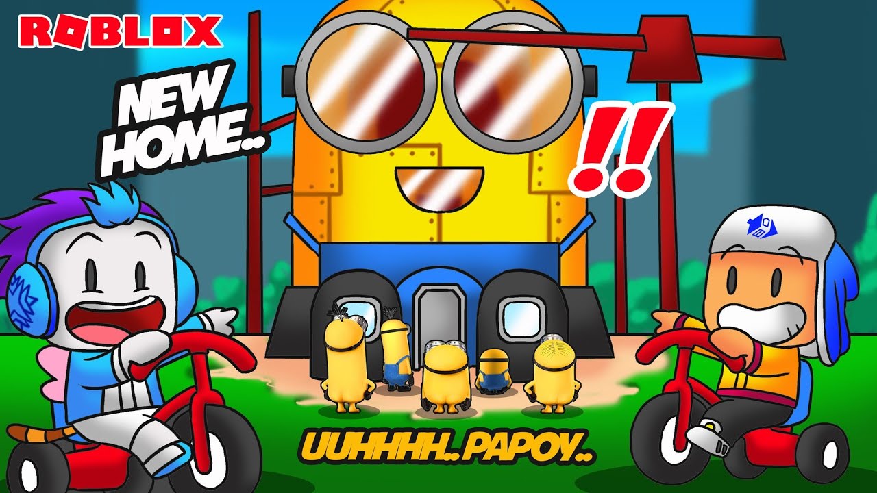 LUCU BANGET!! KITA BUAT RUMAH MINION BERBENTUK MINION DI ROBLOX!!!