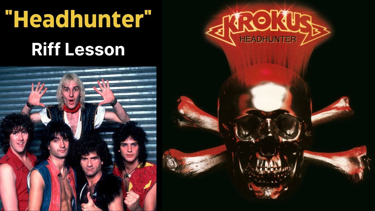 Vincent Roks Headhunter Krokus Headhunter Riff Lesson - YouTube