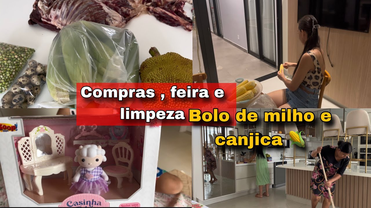 Faxina, Almoço Delicioso , Bolo de milho e Mimos pra Valentina 💕