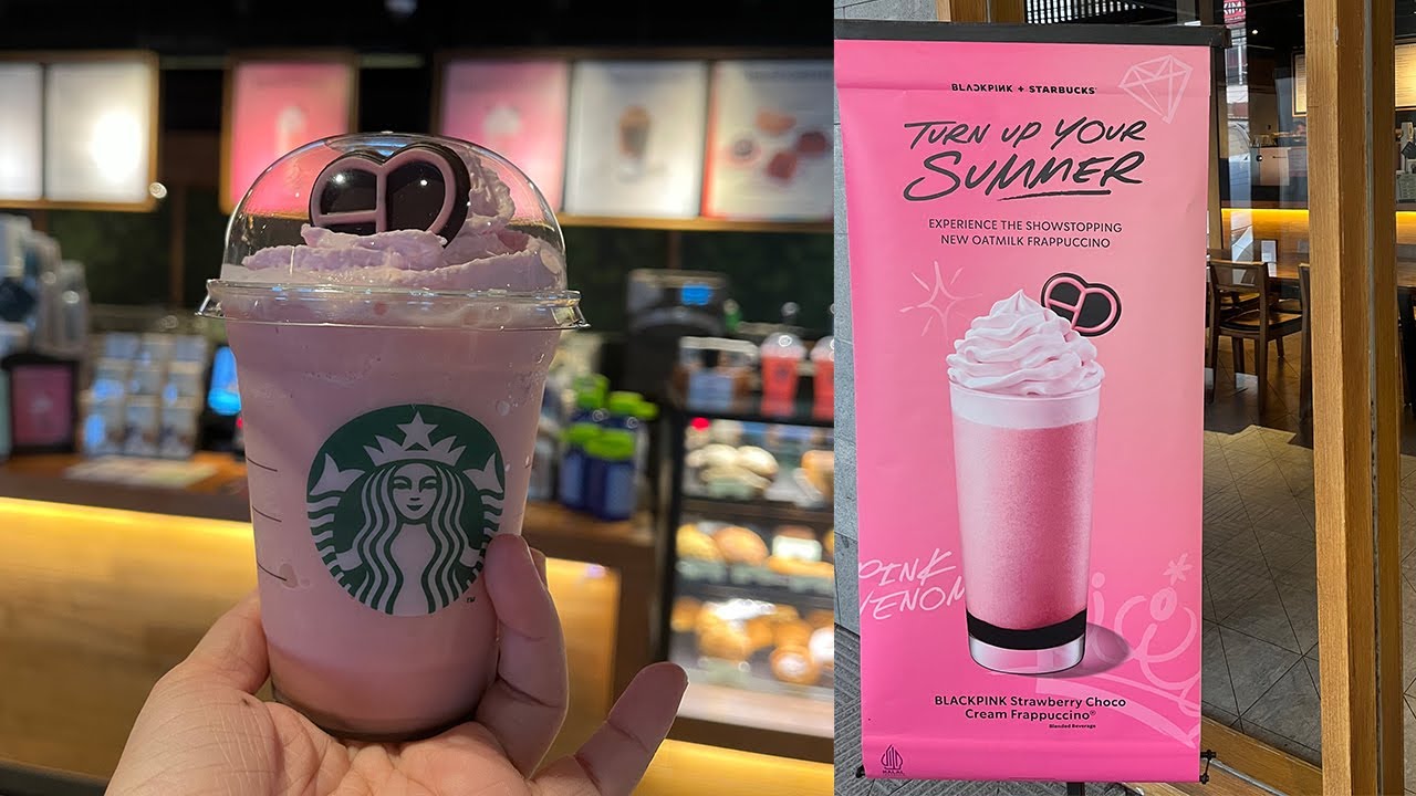 MINUMAN BLACKPINK STARBUCKS ENAK BANGET! SEKALIAN BELI REUSABLE CUP BISA PAKE UNTUK TUMBLR DAY LOH!