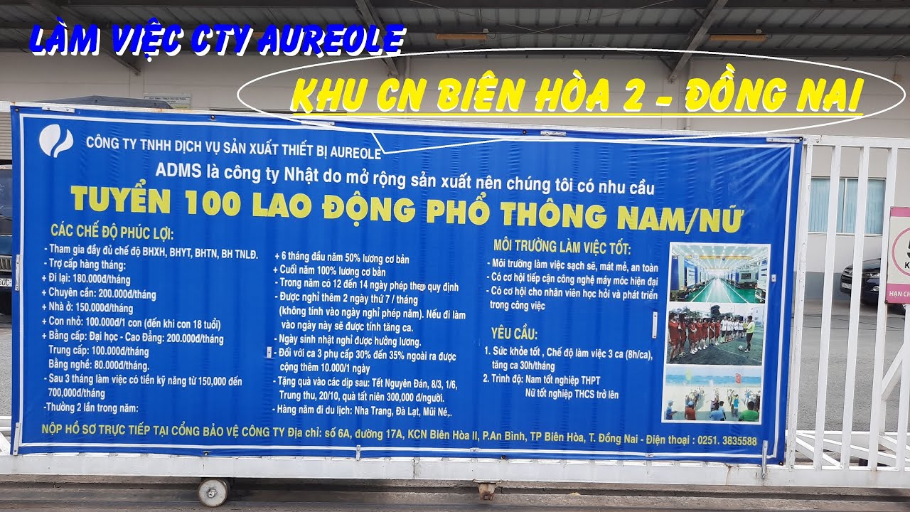 TUYỂN DỤNG 100 LAO ĐỘNG PHỔ THÔNG | LÀM VIỆC CTY... - youtube