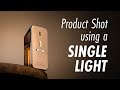 PRODUCT PHOTOGRAPHY using a SINGLE Light | Home studio photography