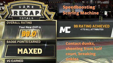 I HIT 99 on my SPPEDBOOSTING SCORING MACHINE and became UNSTOPPABLE NBA 2K20