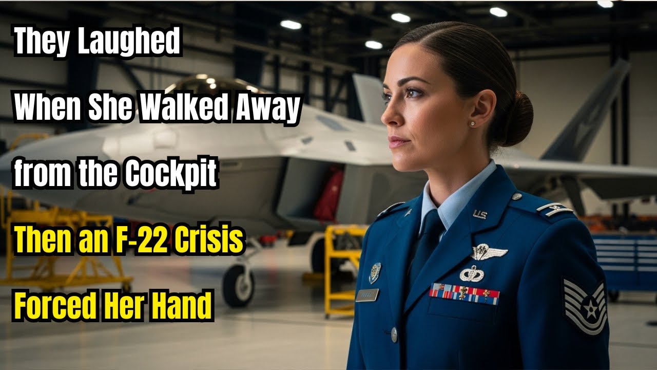 They Laughed When She Walked Away from the Cockpit — Then an F-22 Crisis Forced Her Hand
