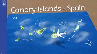 Canary Islands Augmented Reality Postcard.
