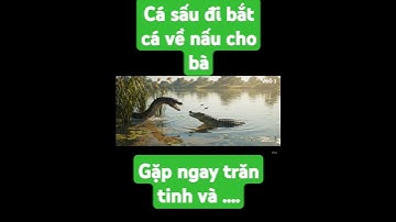 cá sấu gặp phải trăn tinh khi đi bắt cá về cho bà nấu cơm... #capybara #funny