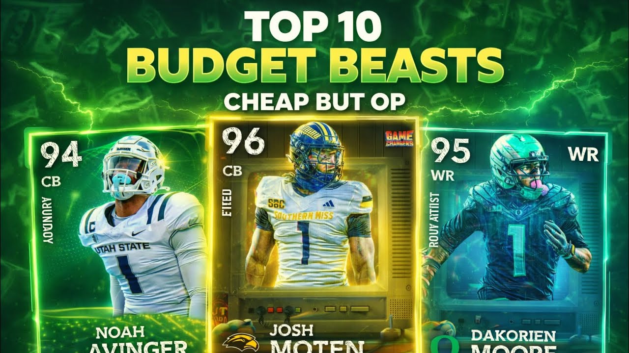 TOP 10 BUDGET BEAST In College Football 26