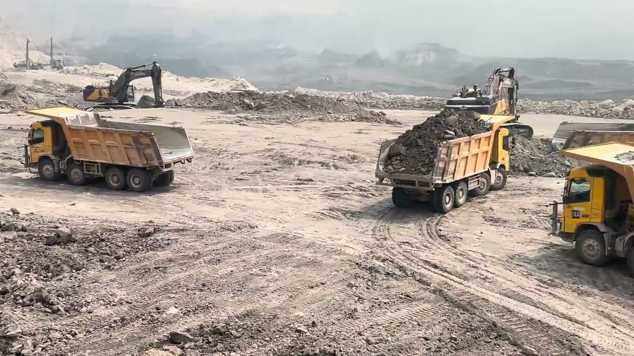 More excavator are in working  in minimum area