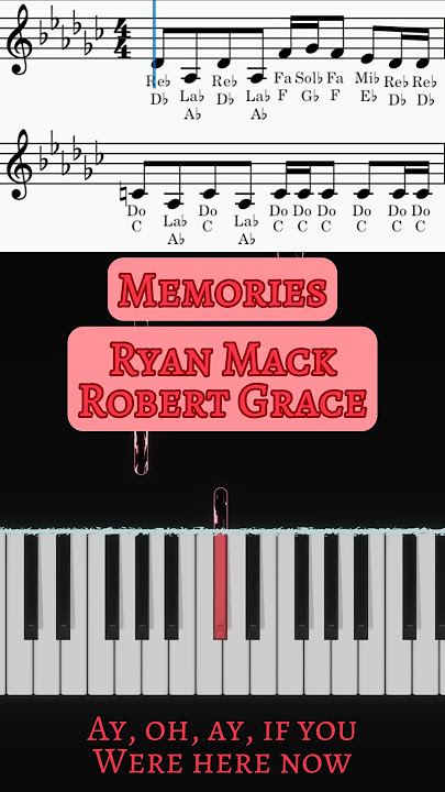 Ryan Mack, Robert Grace - Memories Piano Cover #RyanMack #RobertGrace #Memories #PianoShorts #Cover