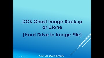 Ghost Backup or Clone Image