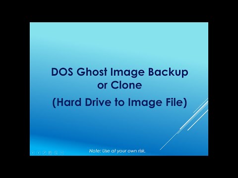 Ghost Backup or Clone Image