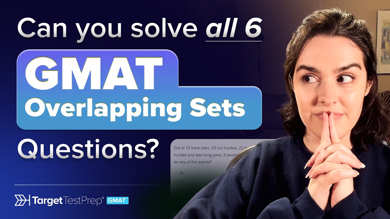 3 Levels of GMAT Overlapping Sets Questions | Solving Easy, Medium