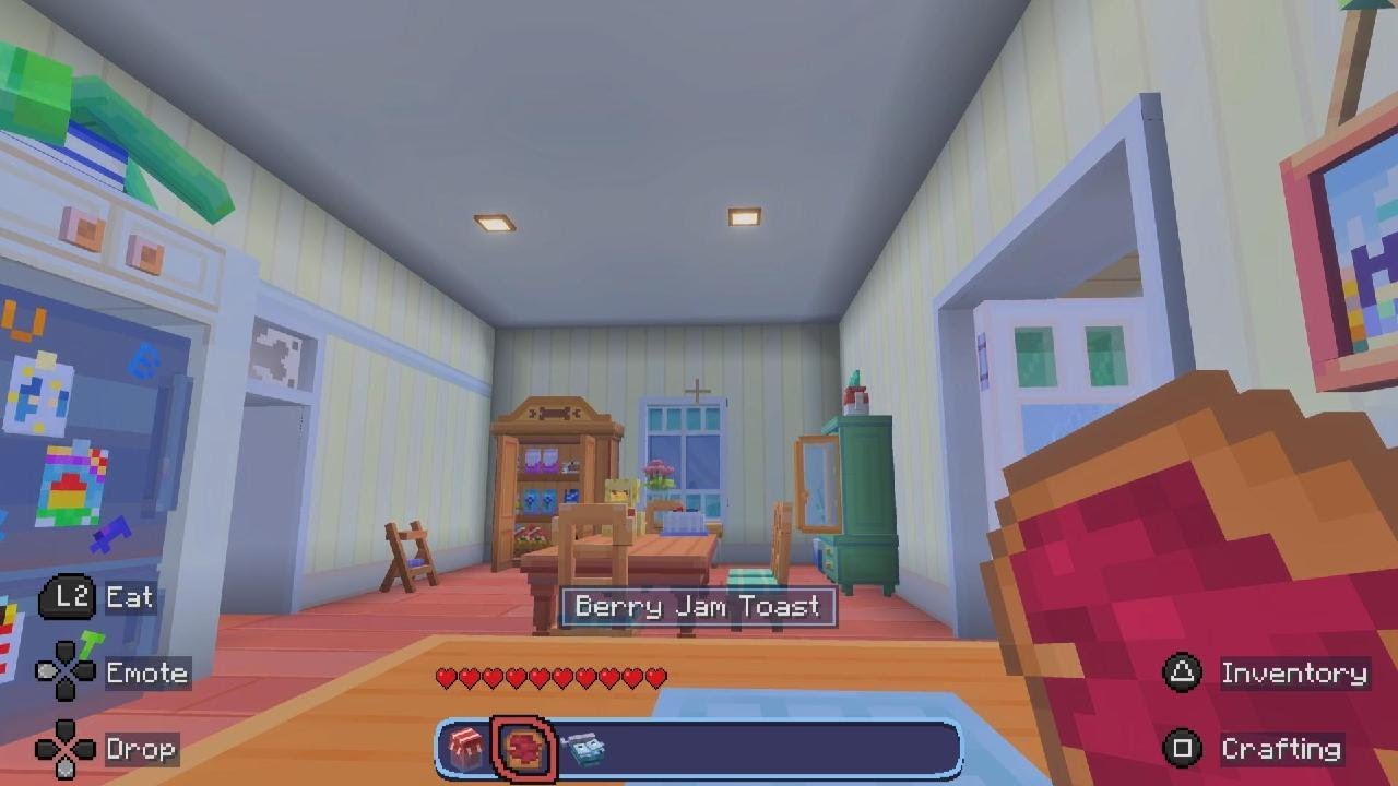 Minecraft New Bluey House Addon How to Craft Berry Jam Toast Mighty ...