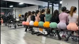 11 chinese girls at the training club, booty ass OMG