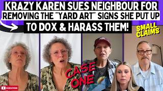 Krazy Karen SUES Neighbour For Removing The “YARD ART” Signs She Put Up To Dox & Harass THEM!