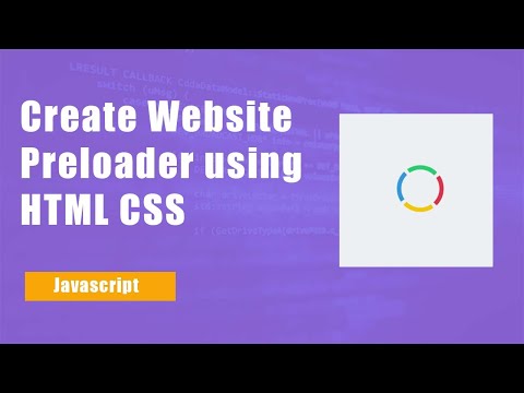 Create Stunning Preloader Website with HTML and CSS | Website Preloader with Animation | Devscore