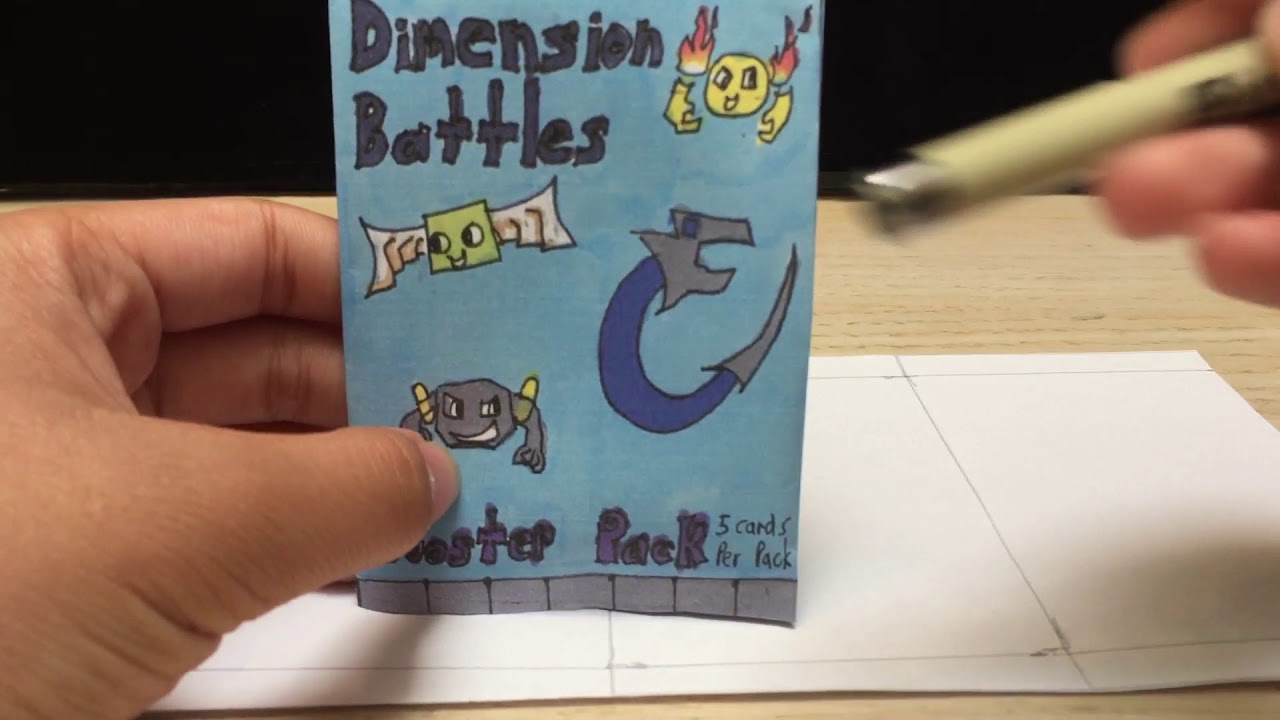 How to Make a Homemade tcg Booster Pack YouTube