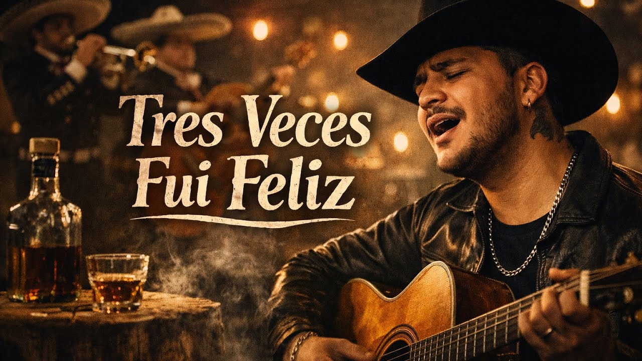 AI Cristian Nodal(Tres veces Fui Feliz)canción inédita,letra original #regionalmex#music#romanticas