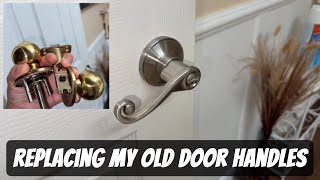 Famous ✅How to Update Your Door Handles | Replacing Old Door Knobs with a New Curved Elegant Design Profile